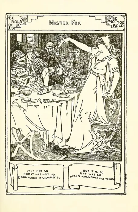 Framed Print : Illustration for Mr. Fox?, from English Fairy Tales, 1890. Creator: Batten, John Dickson (1860-1932). Illustration for Mr. Fox?, from English Fairy Tales, 1890. Creator: Batten, John Dickson (1860-1932) Framed Print : Illustration for Mr. Fox?, from English Fairy Tales, 1890. Creator: Batten, John Dickson (1860-1932). Illustration for Mr. Fox?, from English Fairy Tales, 1890. Creator: Batten, John Dickson (1860-1932)
