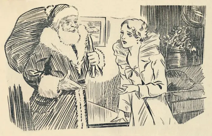 Framed Print : Illustration from The Mystification of Santa Claus, 1936. Creator: Unknown Framed Print : Illustration from The Mystification of Santa Claus, 1936. Creator: Unknown