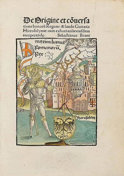 Illustration for De Origine et conversatione bonorum Regum by Sebastian Brant, 1495