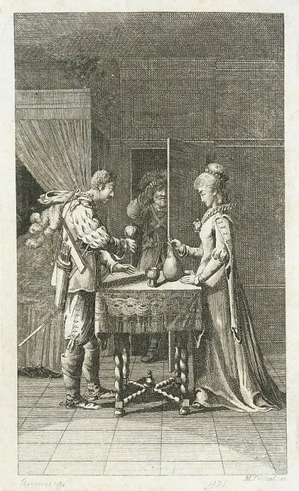 Framed Print : Illustration for Phil Engelhard's Poems, 1782. Creator: Daniel Nikolaus Chodowiecki Framed Print : Illustration for Phil Engelhard's Poems, 1782. Creator: Daniel Nikolaus Chodowiecki