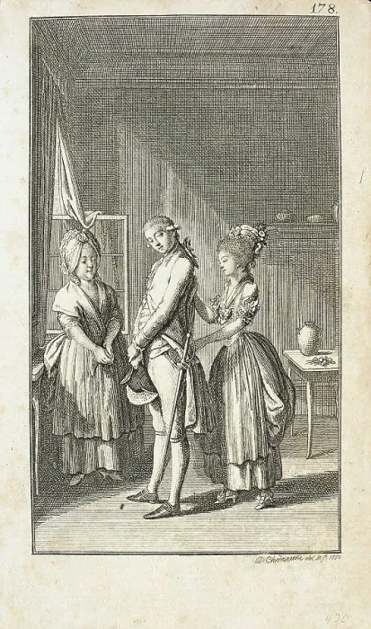 Framed Print : Illustration for Phil Engelhard's Poems, 1782. Creator: Daniel Nikolaus Chodowiecki