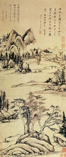 Illustration to the Poem by Lin Hejing, 1614. Creator: Dong Qichang (1555-1636)