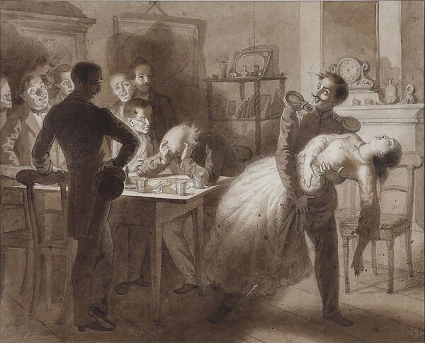 Illustration to the poem The Tambov Treasurers Wife by M. Lermontov, 1862. Artist: Flavitski, Konstantin Dmitrievich (1830-1866)