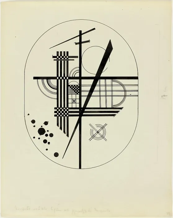 Framed Print : Illustration for Point and Line to Plane, 1925. Creator: Kandinsky, Wassily Vasilyevich (1866-1944) Framed Print : Illustration for Point and Line to Plane, 1925. Creator: Kandinsky, Wassily Vasilyevich (1866-1944)