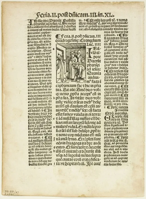 Framed Print : Illustration from Postilla by Parisienses Guillermus, plate 37 from Woodcuts from... 1937. Creators: Urs Graf, Max Geisberg Framed Print : Illustration from Postilla by Parisienses Guillermus, plate 37 from Woodcuts from... 1937. Creators: Urs Graf, Max Geisberg