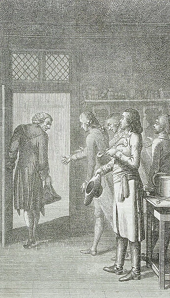Illustration for Reichard's Library of Novels, part twelve, 1785. Creator: Daniel Nikolaus Chodowiecki