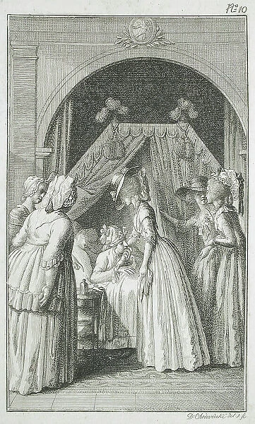 Illustration for Richardson's Clarissa, 1785. Creator: Daniel Nikolaus Chodowiecki