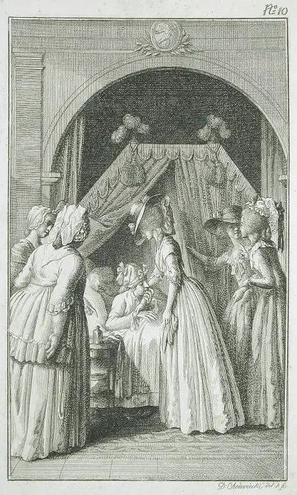 Framed Print : Illustration for Richardson's Clarissa, 1785. Creator: Daniel Nikolaus Chodowiecki Framed Print : Illustration for Richardson's Clarissa, 1785. Creator: Daniel Nikolaus Chodowiecki