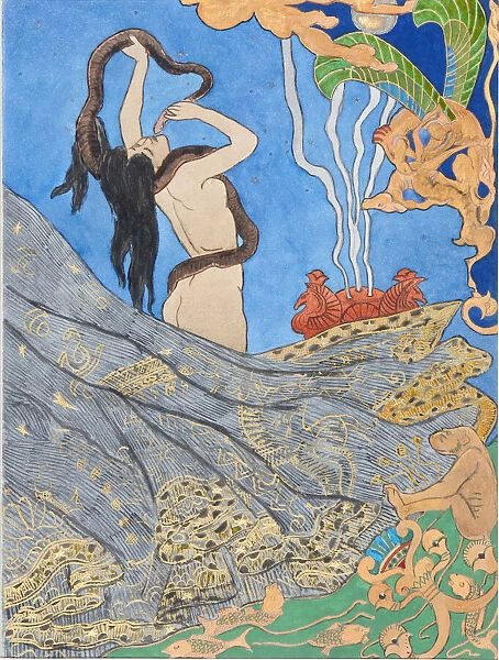 Illustration to 'Salammbo' by Gustave Flaubert, 1893. Creator: Prouve, Victor (1858-1943). Illustration to 'Salammbo' by Gustave Flaubert, 1893. Creator: Prouve, Victor (1858-1943)