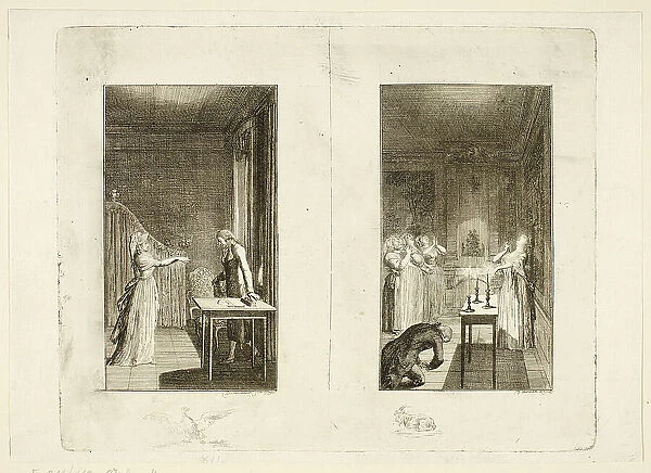 Illustration to Samuel Richardson's Clarissa, 1796. Creator: Daniel Nikolaus Chodowiecki