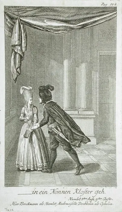 Framed Print : Illustration for Shakespeare's Hamlet, 1778. Creator: Daniel Nikolaus Chodowiecki Framed Print : Illustration for Shakespeare's Hamlet, 1778. Creator: Daniel Nikolaus Chodowiecki