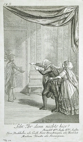 Illustration for Shakespeare's Hamlet, 1778. Creator: Daniel Nikolaus Chodowiecki