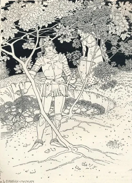 Framed Print : Illustration to Spensers Faerie Queene. Canto II. Verse 30, c1895. Artist: Louis Fairfax Muckley Framed Print : Illustration to Spensers Faerie Queene. Canto II. Verse 30, c1895. Artist: Louis Fairfax Muckley