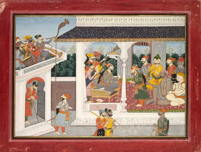 Framed Print : Illustration to the Tenth and Eleventh Book of Purana, c. 1830. Creator: Unknown Framed Print : Illustration to the Tenth and Eleventh Book of Purana, c. 1830. Creator: Unknown