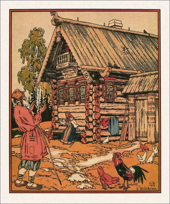 Framed Print : Illustration to the The Tale of the Fisherman and the Fish, 1933. Artist: Bilibin, Ivan Yakovlevich (1876-1942) Framed Print : Illustration to the The Tale of the Fisherman and the Fish, 1933. Artist: Bilibin, Ivan Yakovlevich (1876-1942)