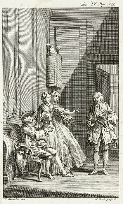 Framed Print : Illustration from Tom Jones, published 1750. Creator: Jan Punt Framed Print : Illustration from Tom Jones, published 1750. Creator: Jan Punt