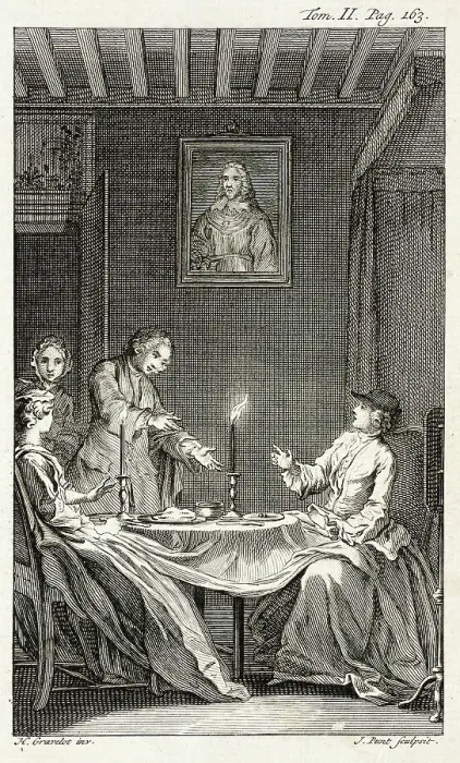Framed Print : Illustration from Tom Jones, published 1750. Creator: Jan Punt Framed Print : Illustration from Tom Jones, published 1750. Creator: Jan Punt