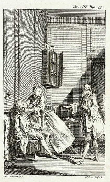 Framed Print : Illustration from Tom Jones, published 1750. Creator: Jan Punt Framed Print : Illustration from Tom Jones, published 1750. Creator: Jan Punt
