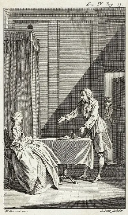 Framed Print : Illustration from Tom Jones, published 1750. Creator: Jan Punt Framed Print : Illustration from Tom Jones, published 1750. Creator: Jan Punt