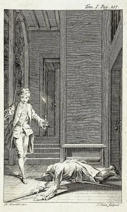 Framed Print : Illustration from Tom Jones, published 1750. Creator: Jan Punt Framed Print : Illustration from Tom Jones, published 1750. Creator: Jan Punt