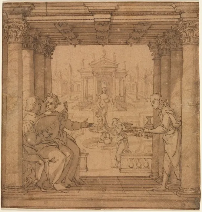 Framed Print : Illustration from Torquato Tassos Gerusalemme Liberata, 1586-1590. Creator: Bernardo Castello
