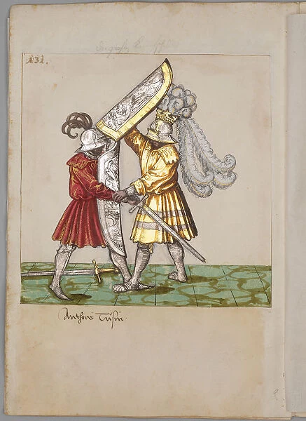 Illustration from The Tournament Book of Emperor Maximilian I, 1512-1515. Artist: South German master (16th century)