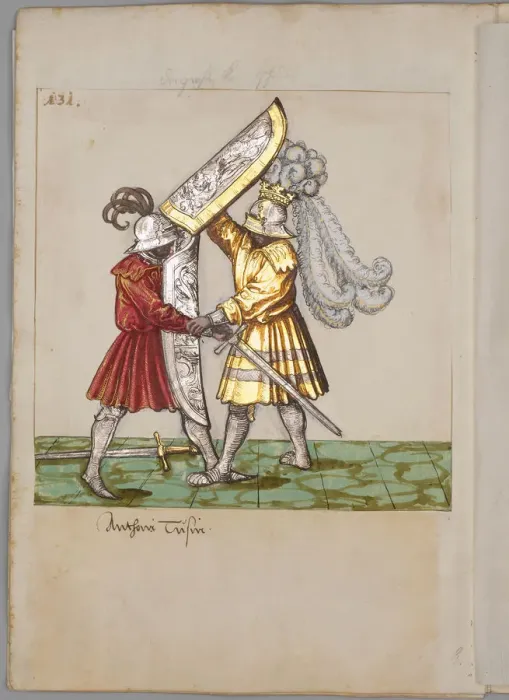 Framed Print : Illustration from The Tournament Book of Emperor Maximilian I, 1512-1515. Artist: South German master (16th century) Framed Print : Illustration from The Tournament Book of Emperor Maximilian I, 1512-1515. Artist: South German master (16th century)