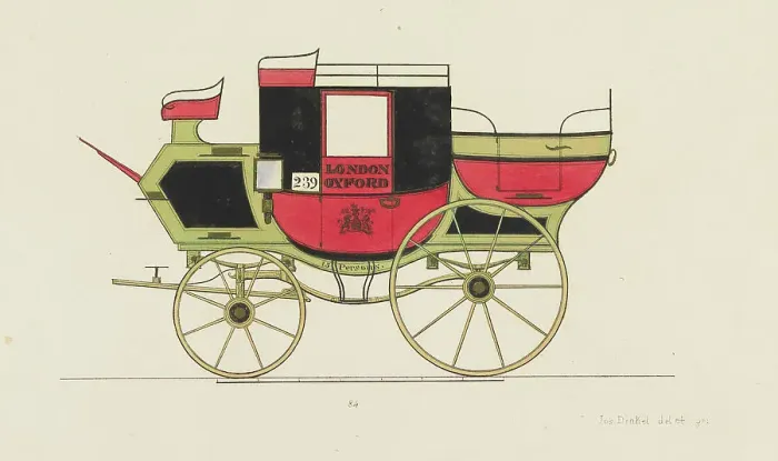 Framed Print : Illustration from the Town carriages, traveling and sporting vehicles from German, French and Engli Creator: Dinkel, Josef (active 1828-1845). Illustration from the Town carriages, traveling and sporting vehicles from German Framed Print : Illustration from the Town carriages, traveling and sporting vehicles from German, French and Engli Creator: Dinkel, Josef (active 1828-1845). Illustration from the Town carriages, traveling and sporting vehicles from German
