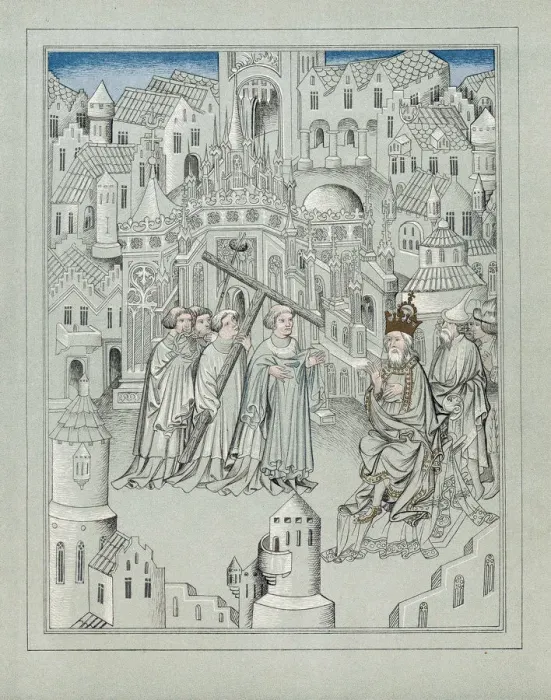 Framed Print : Illustration from the travels of the legendary English knight Sir John Mandeville, c1372 Framed Print : Illustration from the travels of the legendary English knight Sir John Mandeville, c1372