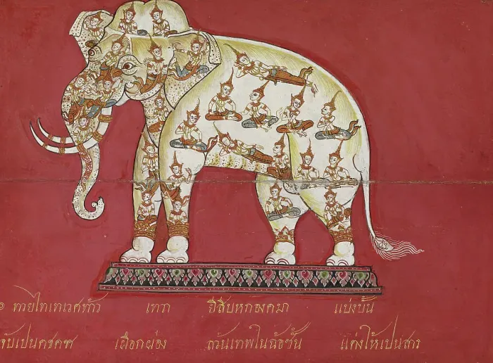 Framed Print : Illustration from a treatise on elephants, 1824. Creator: Unknown Framed Print : Illustration from a treatise on elephants, 1824. Creator: Unknown