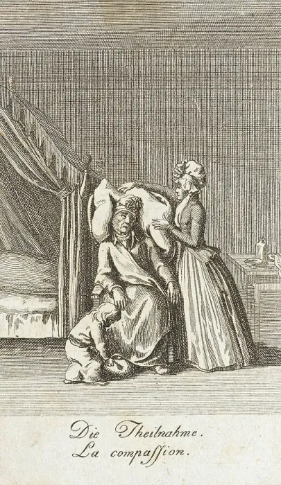 Framed Print : Illustration for Uprightness and Hypocrisy, 1793. Creator: Daniel Nikolaus Chodowiecki Framed Print : Illustration for Uprightness and Hypocrisy, 1793. Creator: Daniel Nikolaus Chodowiecki