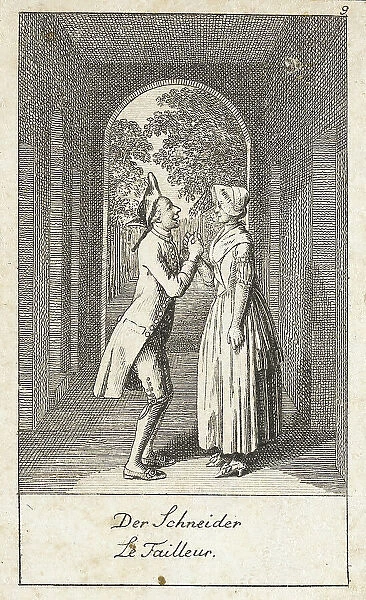 Illustration for Wedding Proposals, 1780. Creator: Daniel Nikolaus Chodowiecki