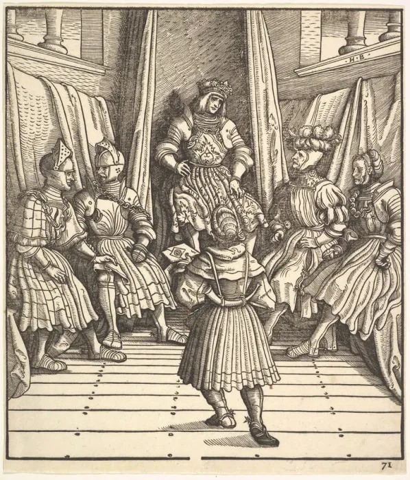 Framed Print : Illustration from The White King (Der WeiBKonig), 15th-16th Century Framed Print : Illustration from The White King (Der WeiBKonig), 15th-16th Century
