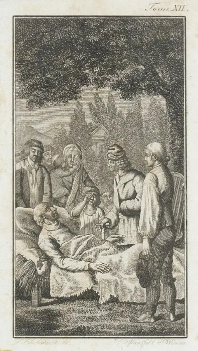 Framed Print : Illustration for the Works of J.P.C. Florian, 1796. Creator: Daniel Nikolaus Chodowiecki Framed Print : Illustration for the Works of J.P.C. Florian, 1796. Creator: Daniel Nikolaus Chodowiecki