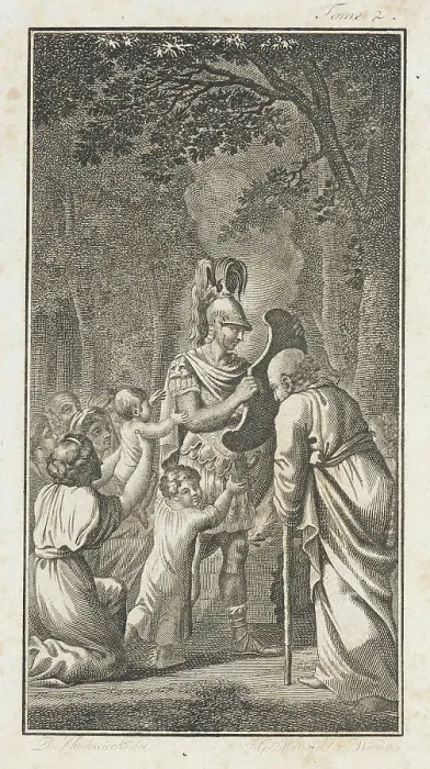 Framed Print : Illustration for the Works of J.P.C. Florian, 1796. Creator: Daniel Nikolaus Chodowiecki Framed Print : Illustration for the Works of J.P.C. Florian, 1796. Creator: Daniel Nikolaus Chodowiecki