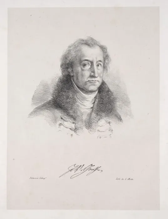 Framed Print : Illustrations for Faust: Frontispiece - Portrait of Johann Wolfgang von Goethe, 1828 Framed Print : Illustrations for Faust: Frontispiece - Portrait of Johann Wolfgang von Goethe, 1828