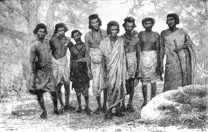Framed Print : Illustrations of 'The Wild Tribes of the Soudan', by Mr. F. L. James...: Base at Aibaro, 1883. Creator: E. Heinemann