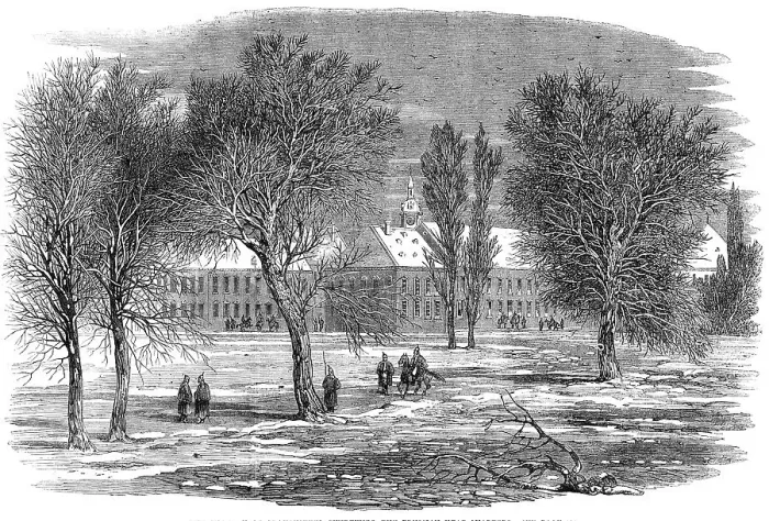 Framed Print : Illustrations of the War in Schleswig: the Chateau of Gravenstein, Sundewitt, the Prussian HQ, 1864. Creator: Unknown Framed Print : Illustrations of the War in Schleswig: the Chateau of Gravenstein, Sundewitt, the Prussian HQ, 1864. Creator: Unknown