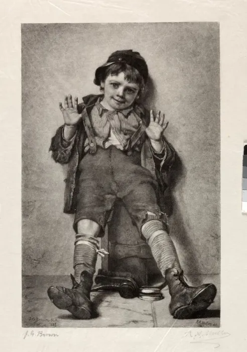Framed Print : Im Perfectly Happy, 1886. Creator: Richard Alexander Muller (American) Framed Print : Im Perfectly Happy, 1886. Creator: Richard Alexander Muller (American)