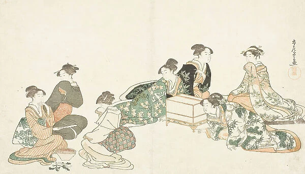 Image from album of poetry Haru no iro (image 3 of 3), c1794. Creator: Kubo Shunman