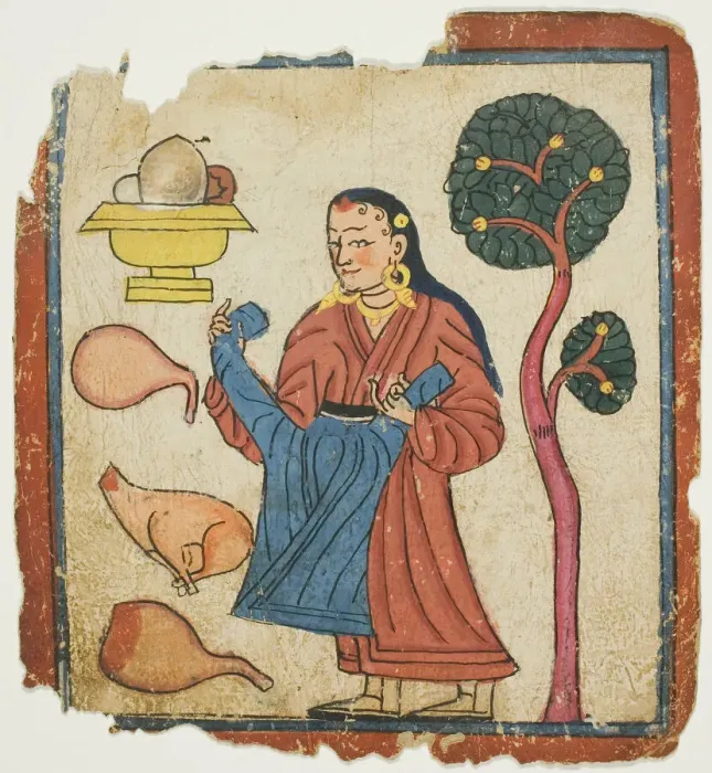 Framed Print : Image from a Set of Initiation Cards (Tsakali), 14th  /  15th century. Creator: Unknown