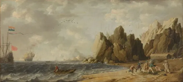 Framed Print : Imaginary Inlet in Southern Arctic Waters in Summer, c.1640-c.1650. Creator: Bonaventura Peeters I Framed Print : Imaginary Inlet in Southern Arctic Waters in Summer, c.1640-c.1650. Creator: Bonaventura Peeters I