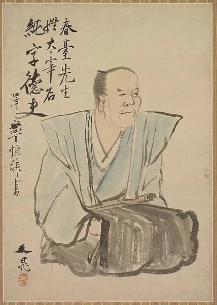 Imaginary Portrait of Shundai Dazai, late 1700s-1800s. Creator: Tani Bunch? (Japanese, 1763-1841)