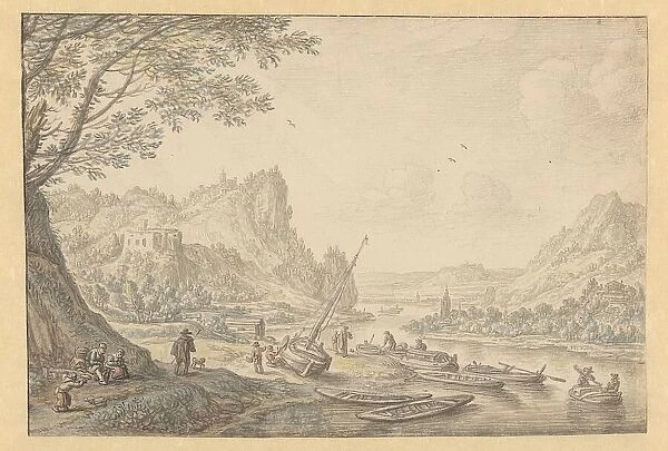 Imaginary view of the Rhine, 1677. Creator: Herman Saftleven the Younger