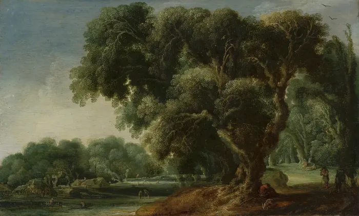 Framed Print : Imaginary Wooded Landscape, c1610-1630. Creator: Jacob Jacobsz. Van Geel Framed Print : Imaginary Wooded Landscape, c1610-1630. Creator: Jacob Jacobsz. Van Geel