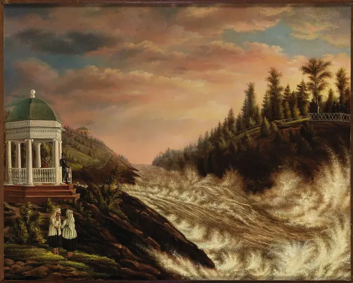 Framed Print : Imatra, 1847. Creator: Pehr Adolf Kruskopf