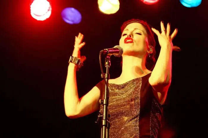 Framed Print : Imelda May, Brecon Jazz Festival, Powys, Wales, 2006. Artist: Brian O Connor Framed Print : Imelda May, Brecon Jazz Festival, Powys, Wales, 2006. Artist: Brian O Connor