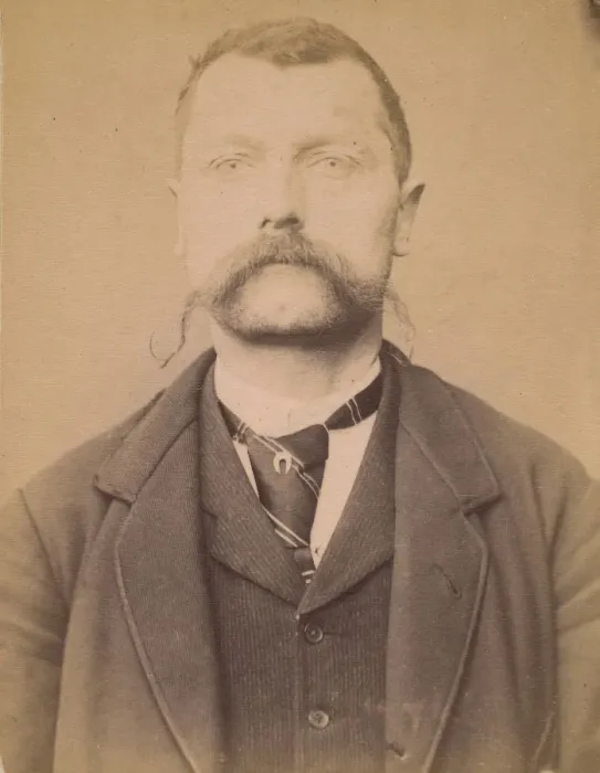 Framed Print : Imhof. Louis, Alfred. 37 ans, ne a Mex (Suisse). Journalier. Anarchiste. 1 / 3 / 94 Framed Print : Imhof. Louis, Alfred. 37 ans, ne a Mex (Suisse). Journalier. Anarchiste. 1 / 3 / 94