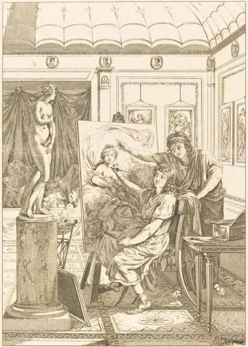 Framed Print : Imitation d anacreon: Le portrait d iris. Creator: Unknown Framed Print : Imitation d anacreon: Le portrait d iris. Creator: Unknown