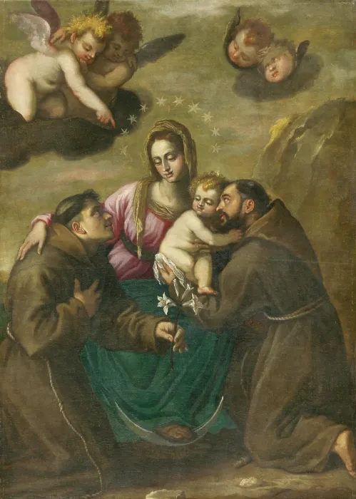 Framed Print : Immaculata with Saints, 1670-1680. Creator: Unknown Framed Print : Immaculata with Saints, 1670-1680. Creator: Unknown